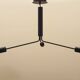 Frandsen pendant lamp black metal three arms 2000s
