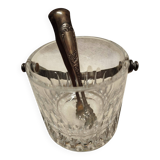 Crystal and Silver Metal Ice Bucket