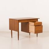Scandinavian mid century teak desk with extension by Austvoll Møbelfabrikk,