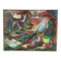 Abstract oil on canvas signed Dognin