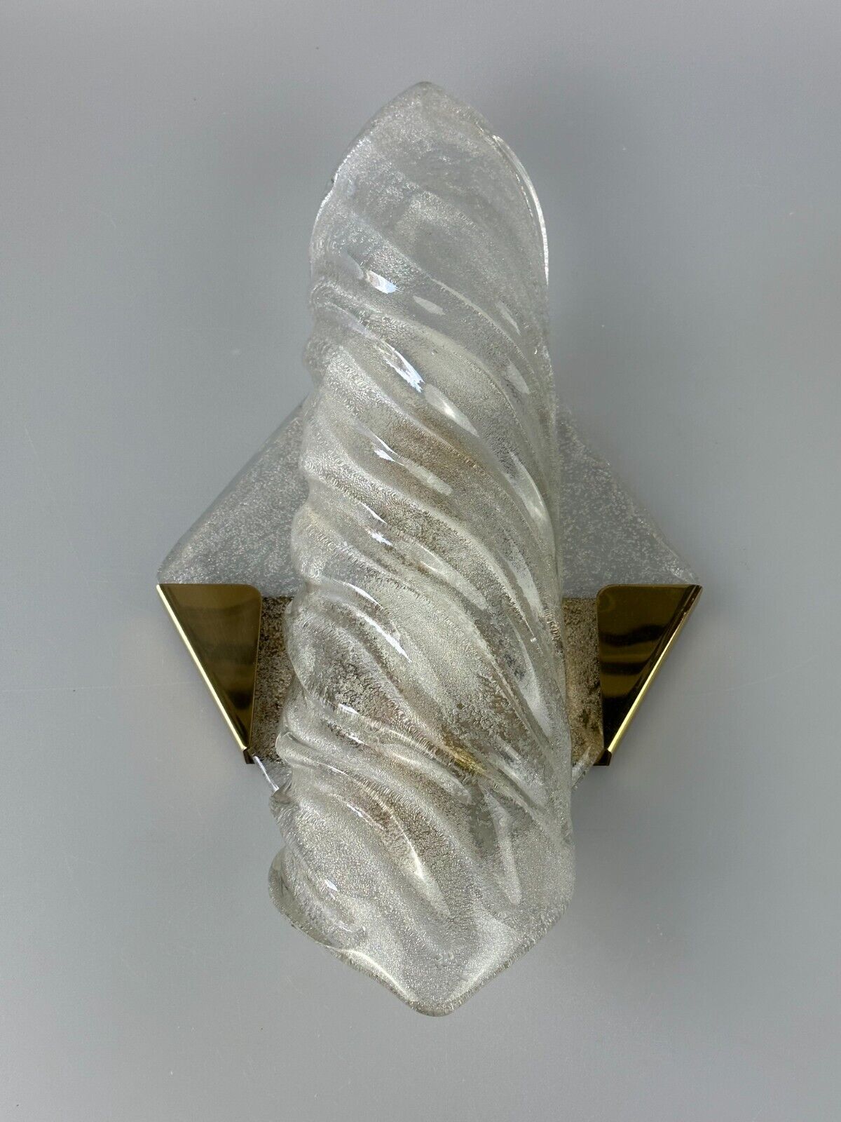 Xl 60s 70s wall lamp wall sconce kaiser lights brass glass space age