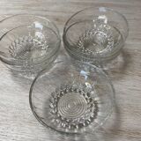 5 glass dessert bowls