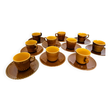 8 tasses à café vintage Sarreguemines