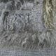 Tapis Mural Vintage Texturé en Laine Naturelle – Tons Gris & Crème, 90x98