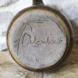 Enamelled stoneware pitcher Fontgombault Abbey