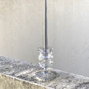 The glass candle holder