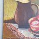 Still life with fruit, oil on hardboard