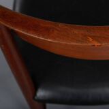 Danish Design reupholstered Dining chair Model 317 by Hvidt & Mollgaerd, set of 4