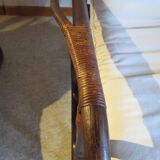 Rare-Vintage - Set of two rattan and bamboo armchairs - reclining armchairs - 80s