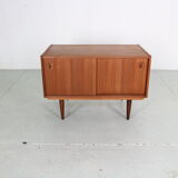 Mid century modern mini teak sideboard, 1960 Denmark