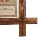 Tramp Art Frame Frame Wood Metal Studs Early 20th Century France 50cm