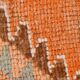 Brunt Orange Turkish Vintage Runner Rug, 85x388Cm