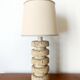 Brutalist stone lamp in Tormos style, circa 1970.