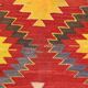 5x8 Red & Yellow Handmade Turkish Kilim Rug, 155x245Cm