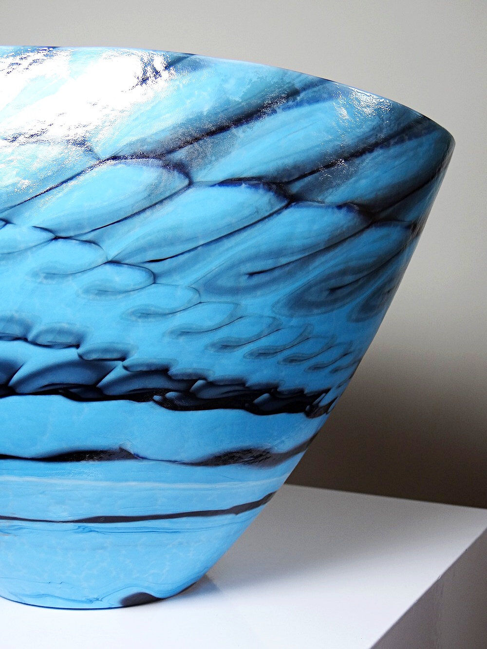 Centrepiece, bowl or large glass bowl from Murano "Yourmurano" handmade.