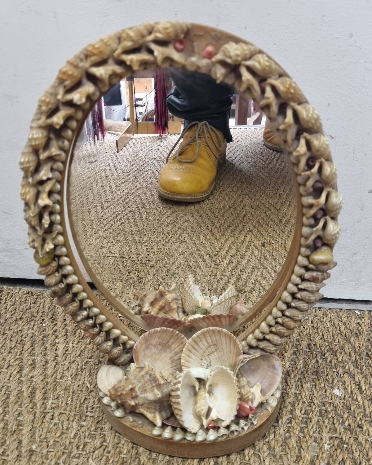 Vintage rattan pendant light