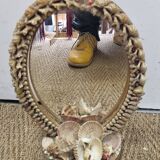 Vintage rattan pendant light