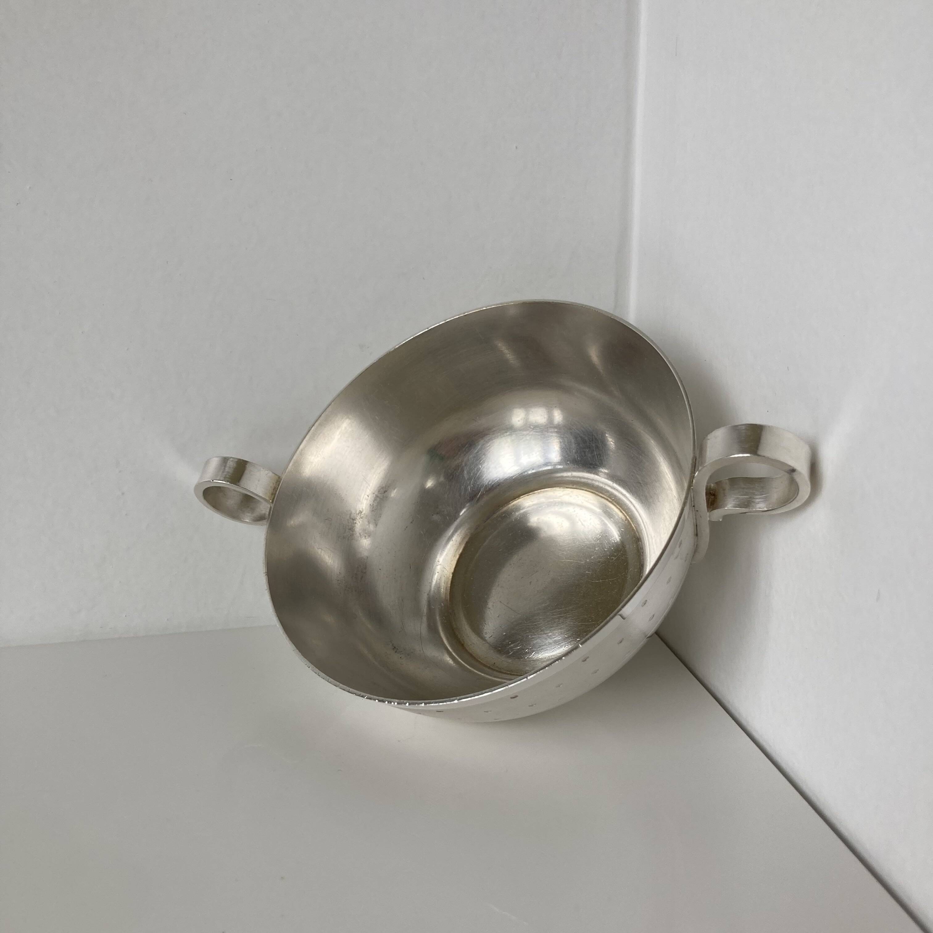 Beautiful vintage silver-plated wedding cup by Saint-Médard.