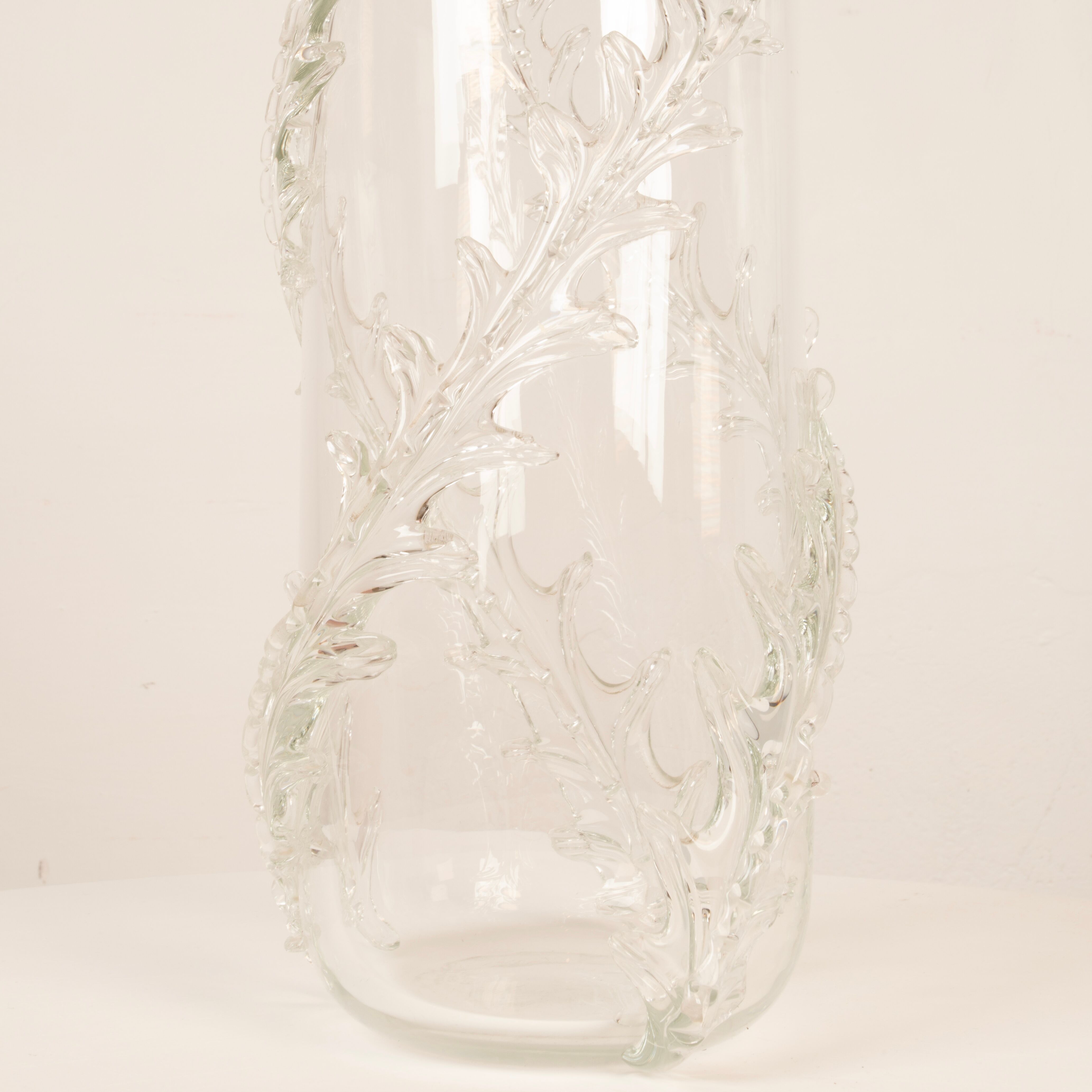 Rare monumental Piumato vase by Barovier & Toso, 1940s