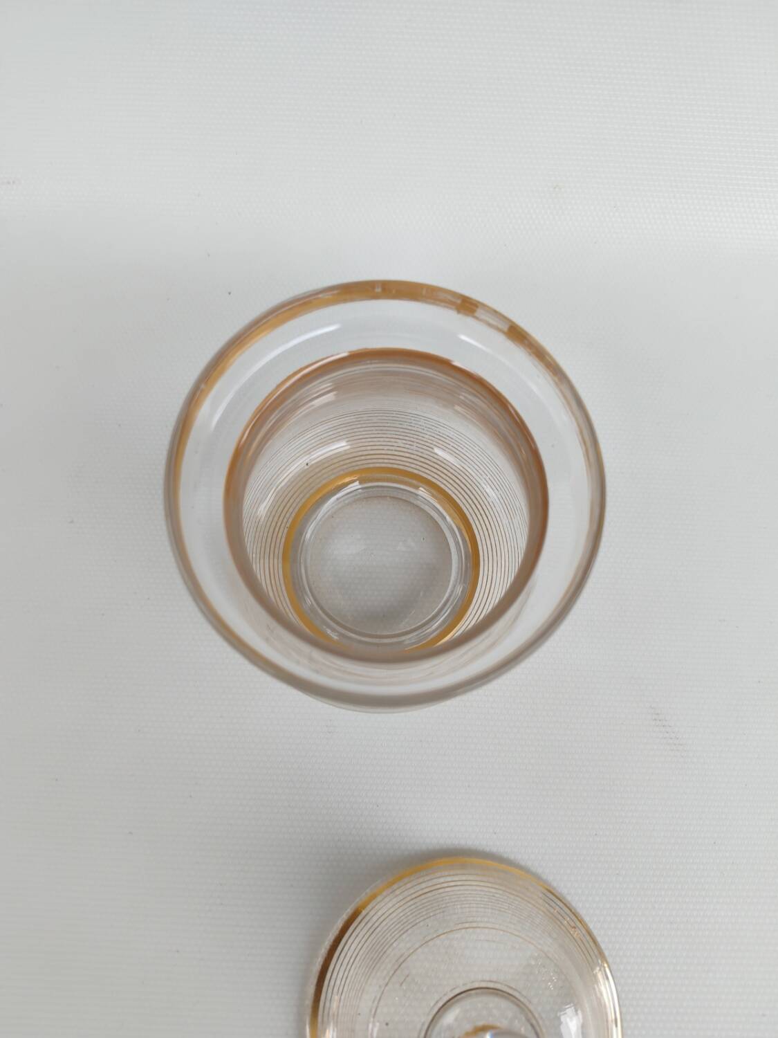 Crystal sugar bowl, early 20th century.