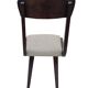 Mid Century Gazelle Chair Beige Velvet Dark Wood, Europe, 1960s