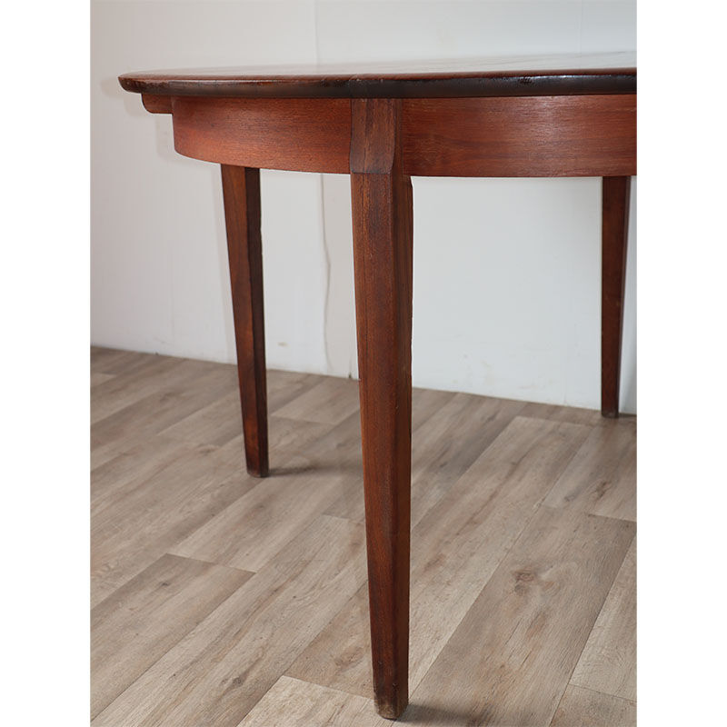 Scandinavian dining table in 1960 extendable teak