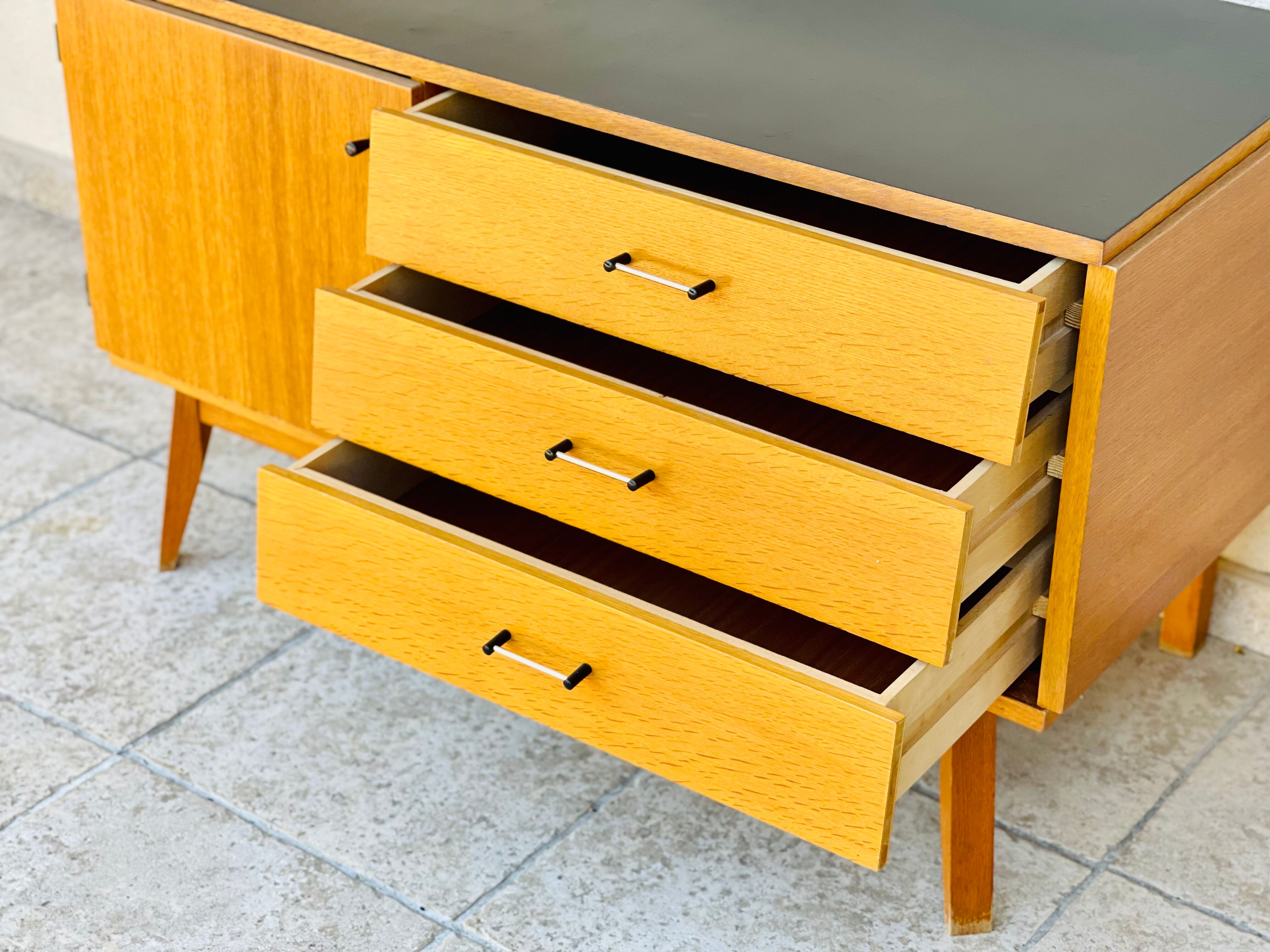 Vintage oak row 1960