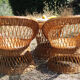 Vintage wicker chairs and table