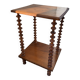 Side table / wooden pedestal Art Deco shelf spools from the 1950s