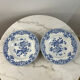 Assiette creuse ancienne Sarreguemines — Collection Shanghai lot de 2