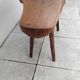 Vintage brutalist coffee table in solid walnut wood