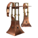 Pair of copper Table Candlesticks by Carl Deffner, Germany ca 1910