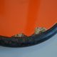 Vintage Aluminor France orange lamp from the 70s 1970