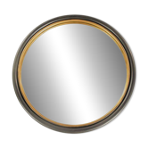 Mirror diameter 64, gold and anthracite frame.
