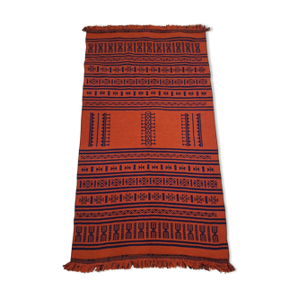 Tapis kilim aztéque 99x183cm fait main