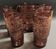 Orangeade set, pitcher, six glasses, purple glass, 70s