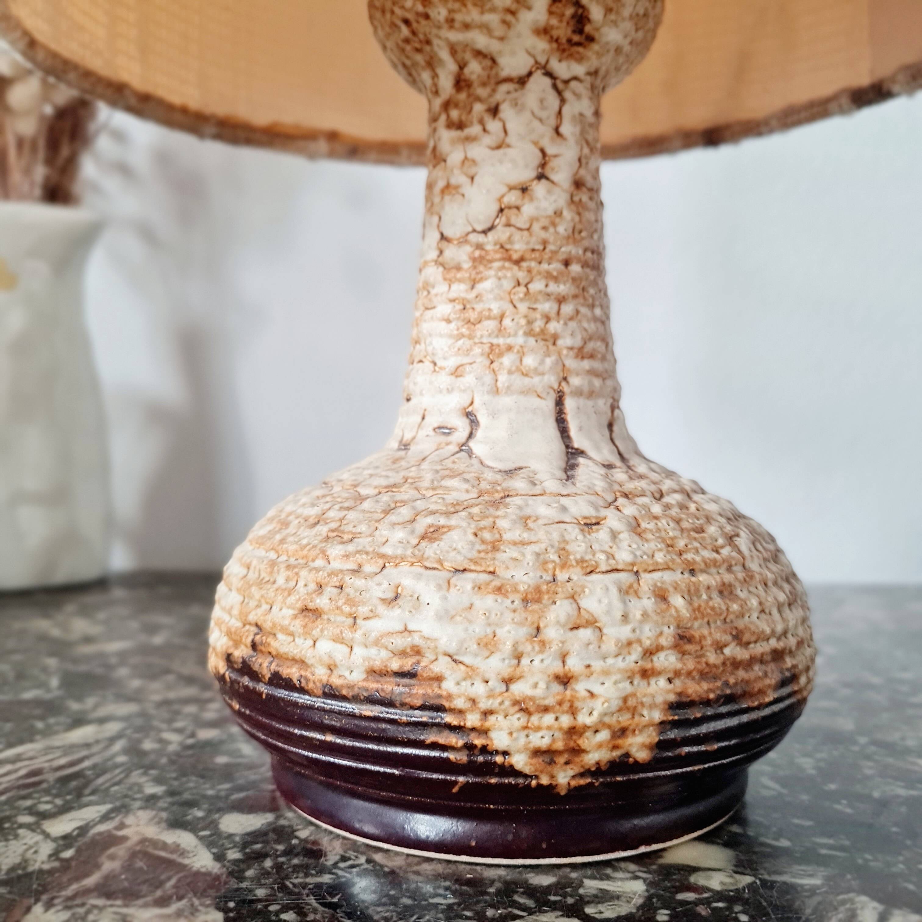 Vintage lamp with textured shade