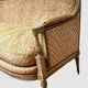 Louis XVI style bench in 20th century patinated beech