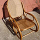 Adult rocking rattan bamboo and caning 60s