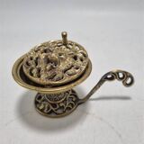 Lion head incense burner