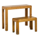 Bureau-console en pin massif, Courchevel vers 1970