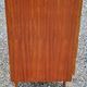 Chest of drawers from the 50s-60s in golden mahogany 4 drawers feet bobbin