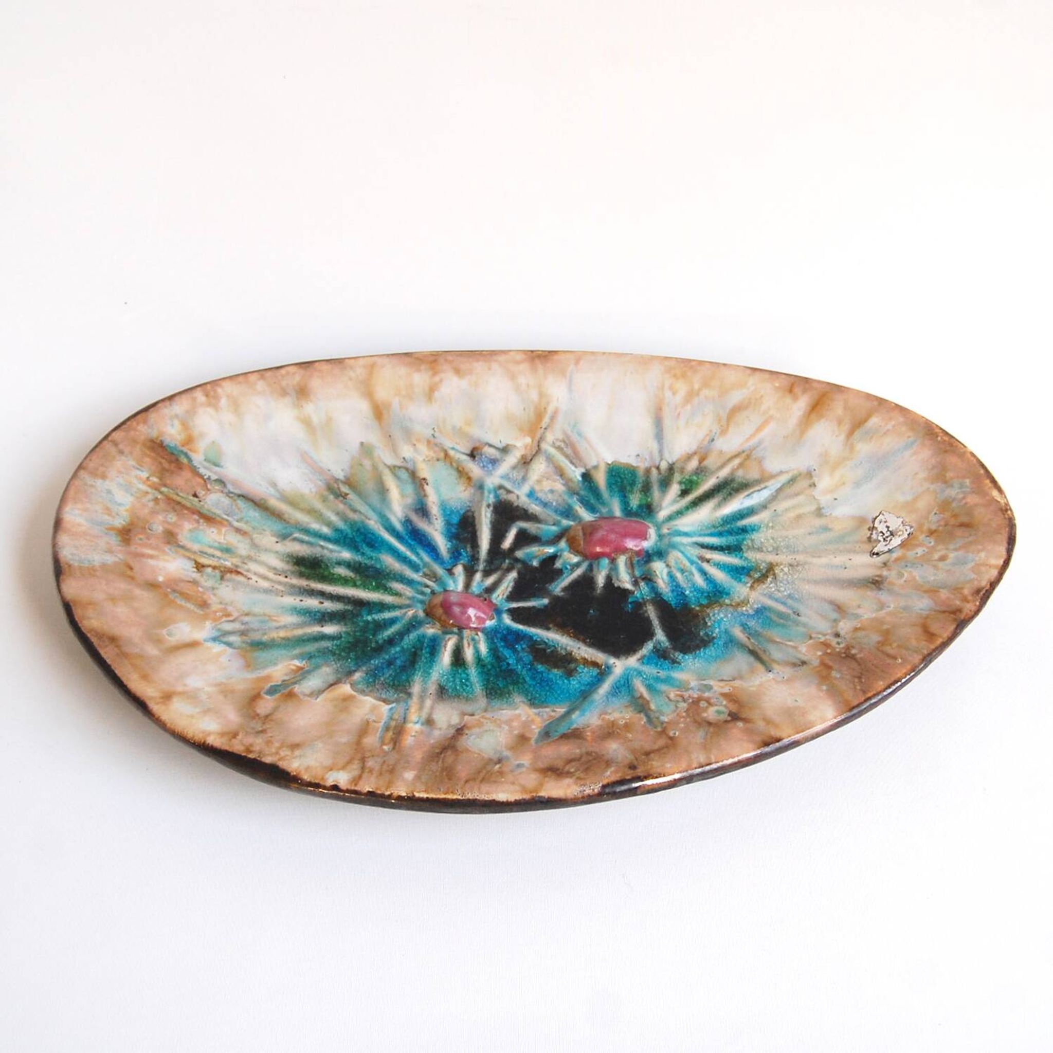 Plat décoratif ou centre table - Roger Guérin 1960s