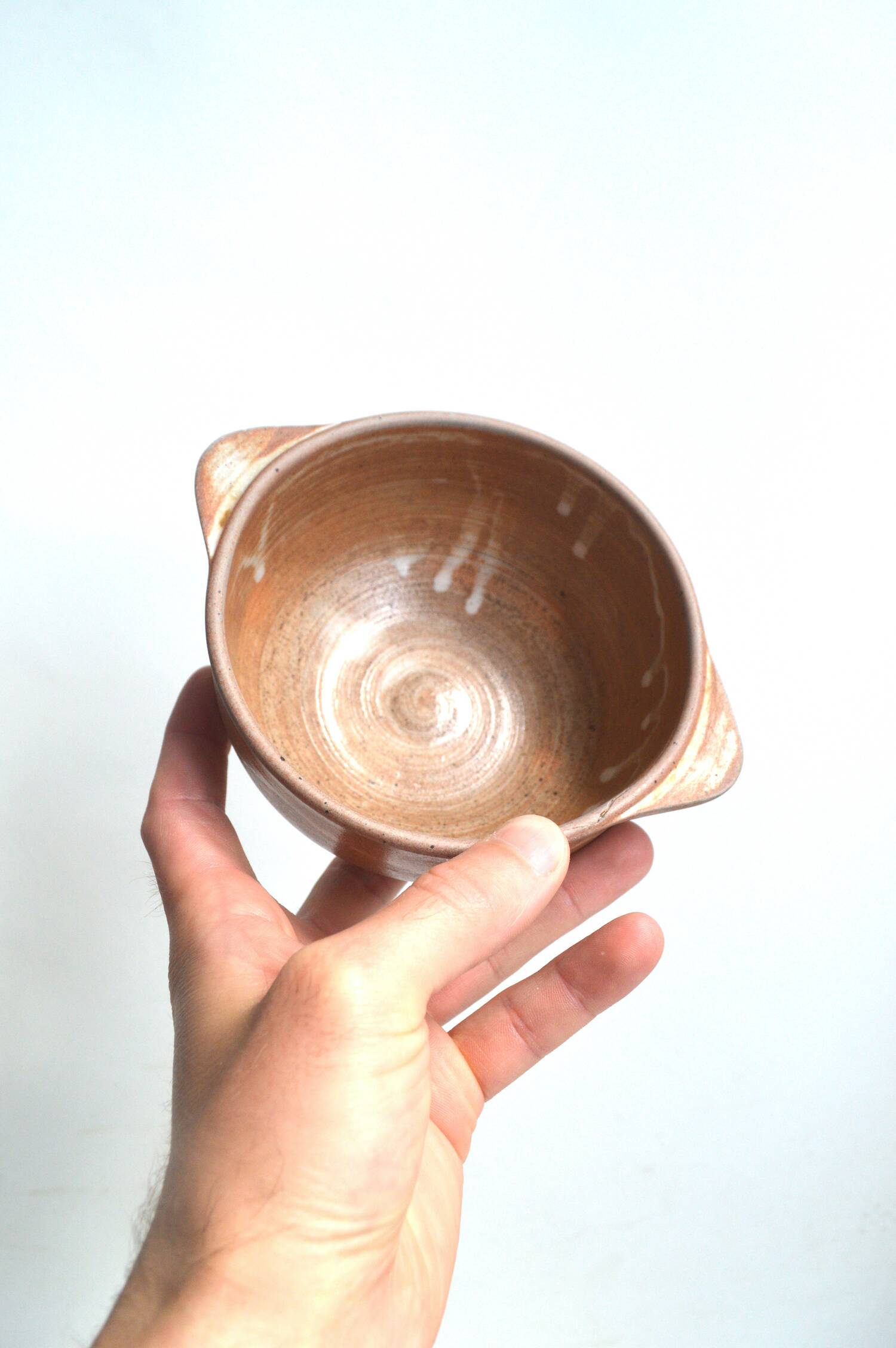 Stoneware bowl duo