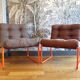 Duo de fauteuils tubulaires 1970