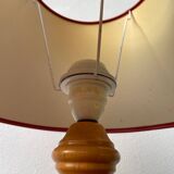 Lampe en bois tourné