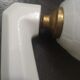 Wall lamp old white porcelain bathroom art deco 1930 opaline tulip