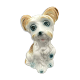 Sculpture de chien vintage en porcelaine IRIS – Roumanie, années 60–80
