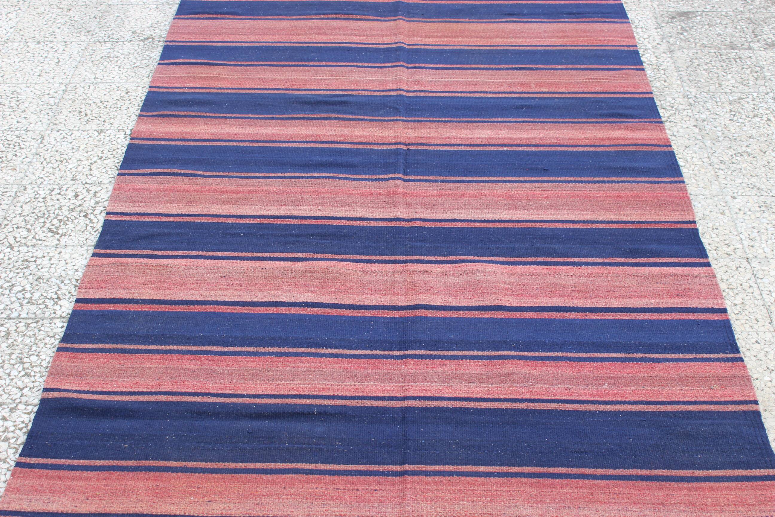 Turkish kilim rug,264x143 cm,n-247.