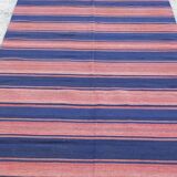 Turkish kilim rug,264x143 cm,n-247.